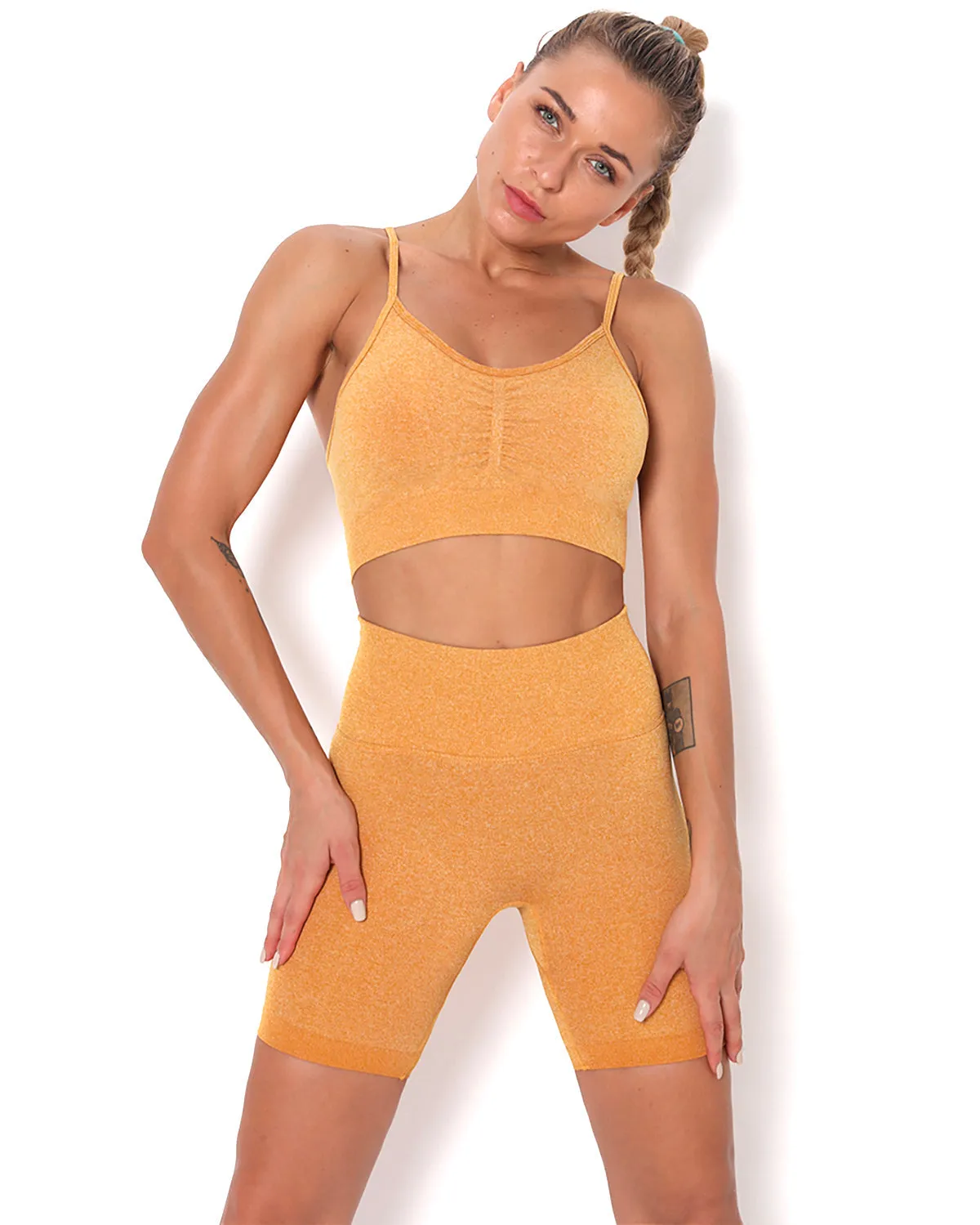 Amplify Scrunch Seamless Shorts - Yellow