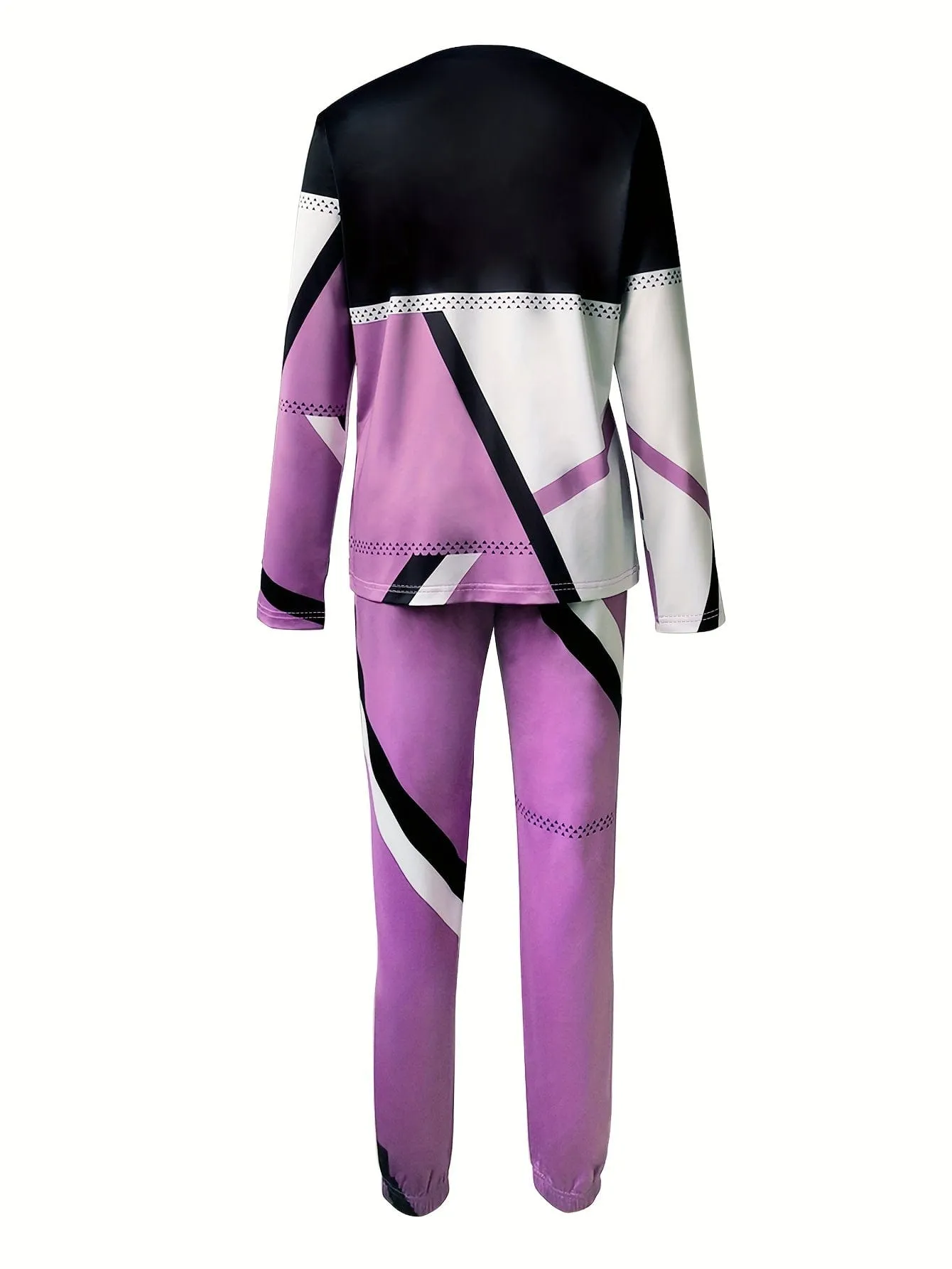 Casual Long Sleeve Henley Top with Color Blocking