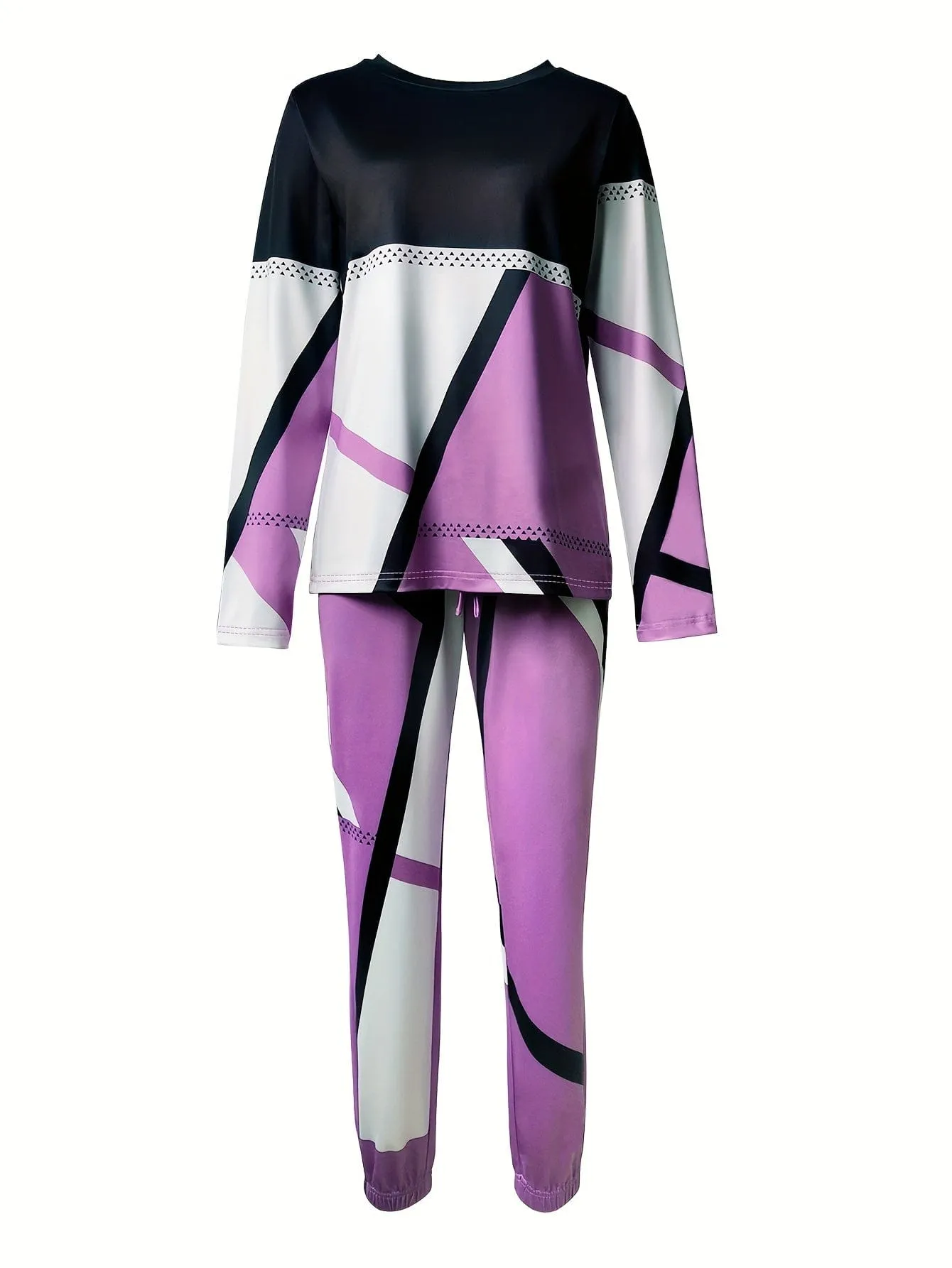 Casual Long Sleeve Henley Top with Color Blocking