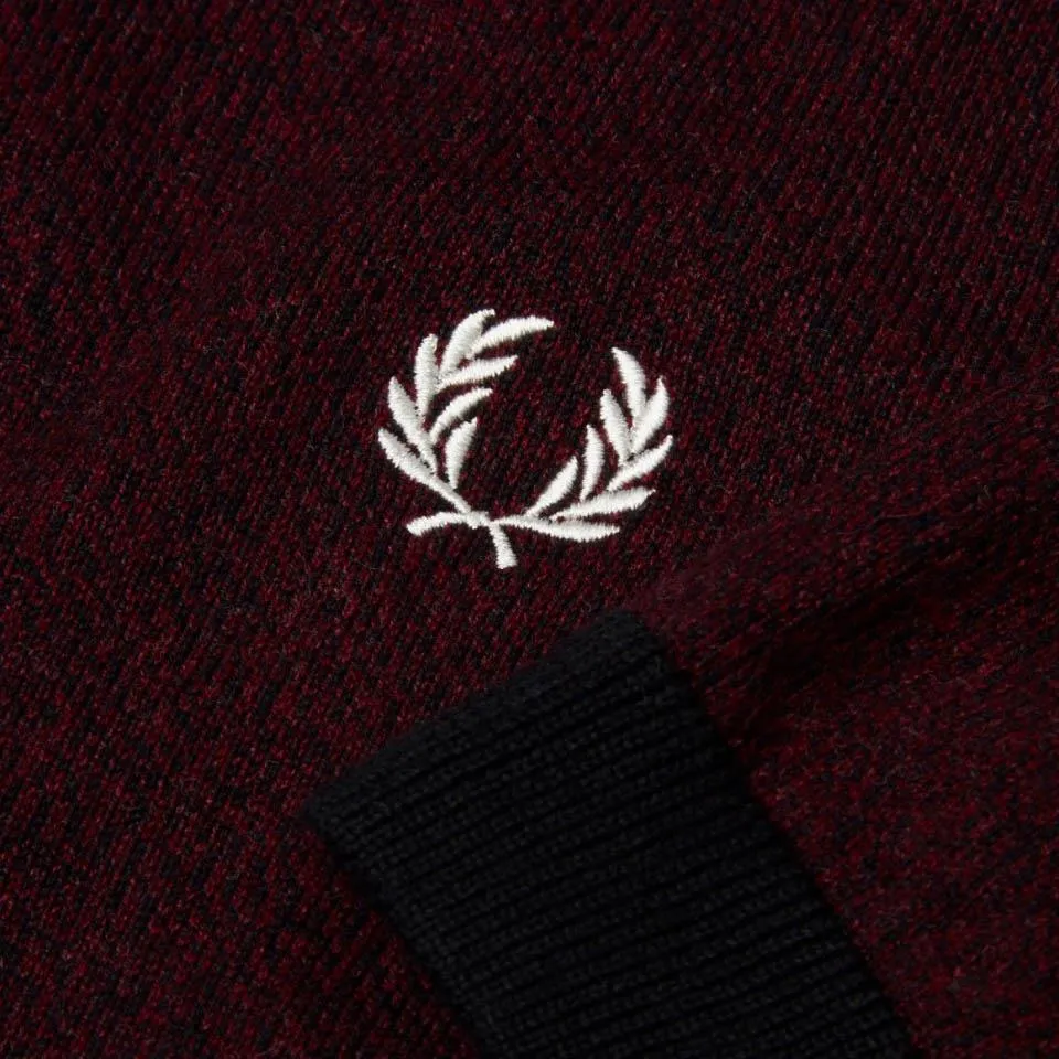 Contrast Knit Shirt (Mahoganey Twist)