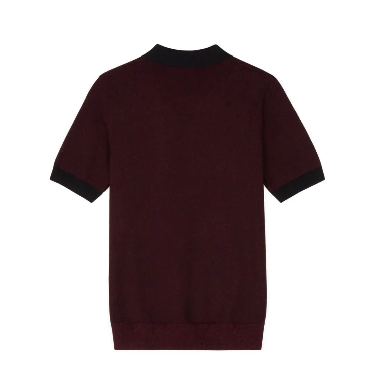 Contrast Knit Shirt (Mahoganey Twist)