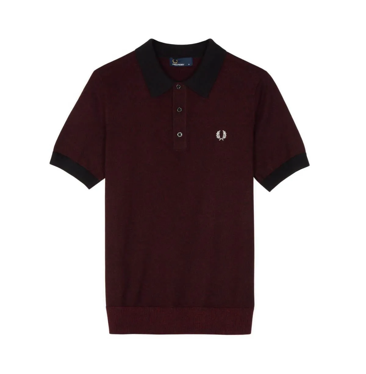 Contrast Knit Shirt (Mahoganey Twist)