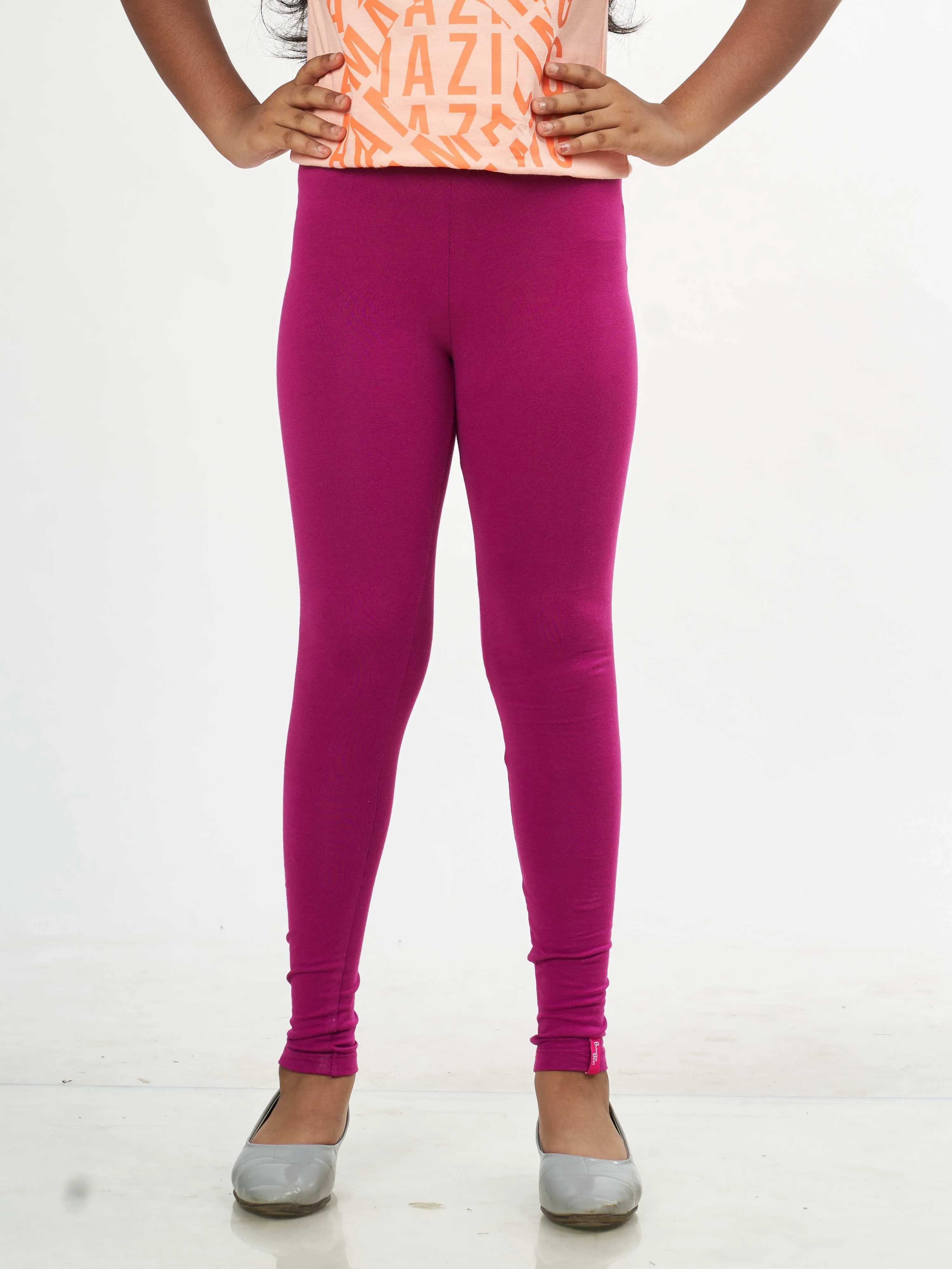 Daily Routine Girls Leggings - Deep Purple | Full Length