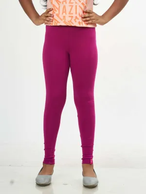 Daily Routine Girls Leggings - Deep Purple | Full Length