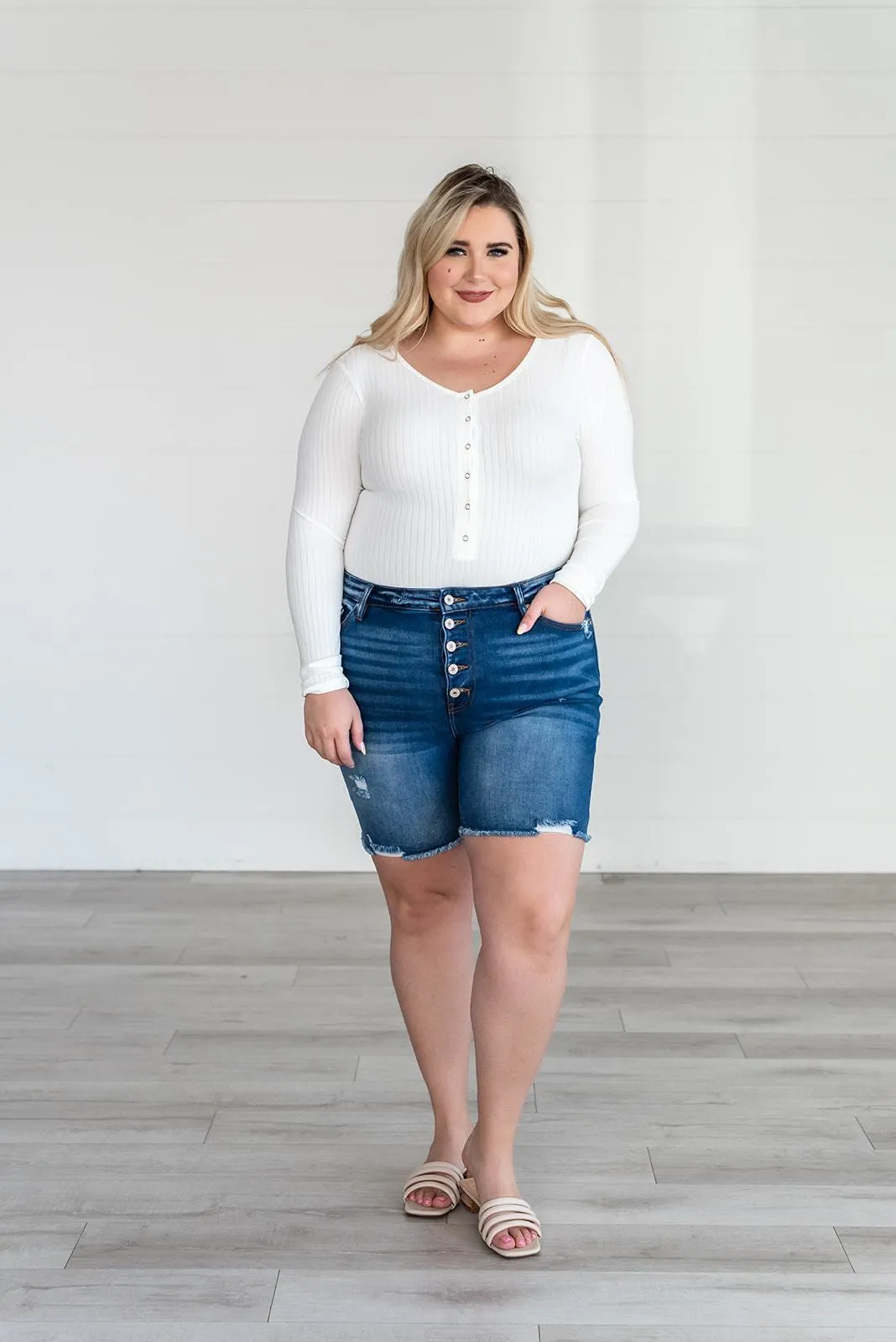 Get the Look Ribbed Bodysuit - White