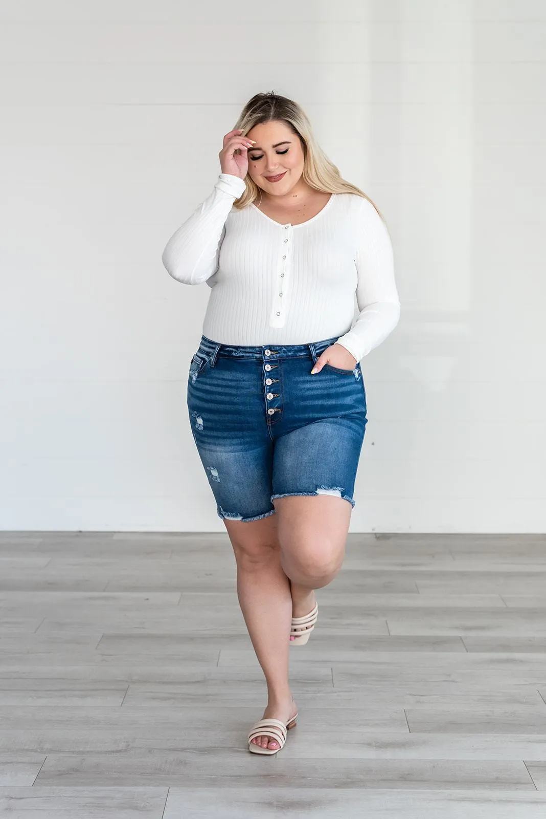 Get the Look Ribbed Bodysuit - White