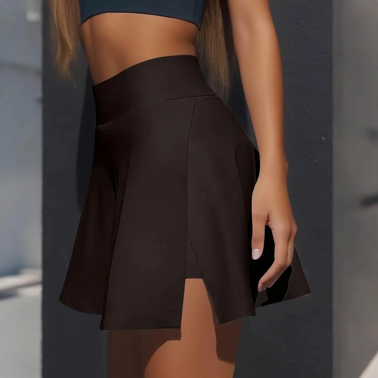 Golf Skirts for Women with Shorts High Waisted Tummy Control Tennis Skorts w/Pockets Lightweight Casual Workout Skirt