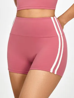 High Waist Side Stripe Shorts