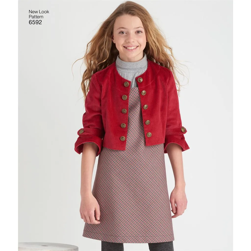 New Look Pattern 6592 Girl's Sportswear