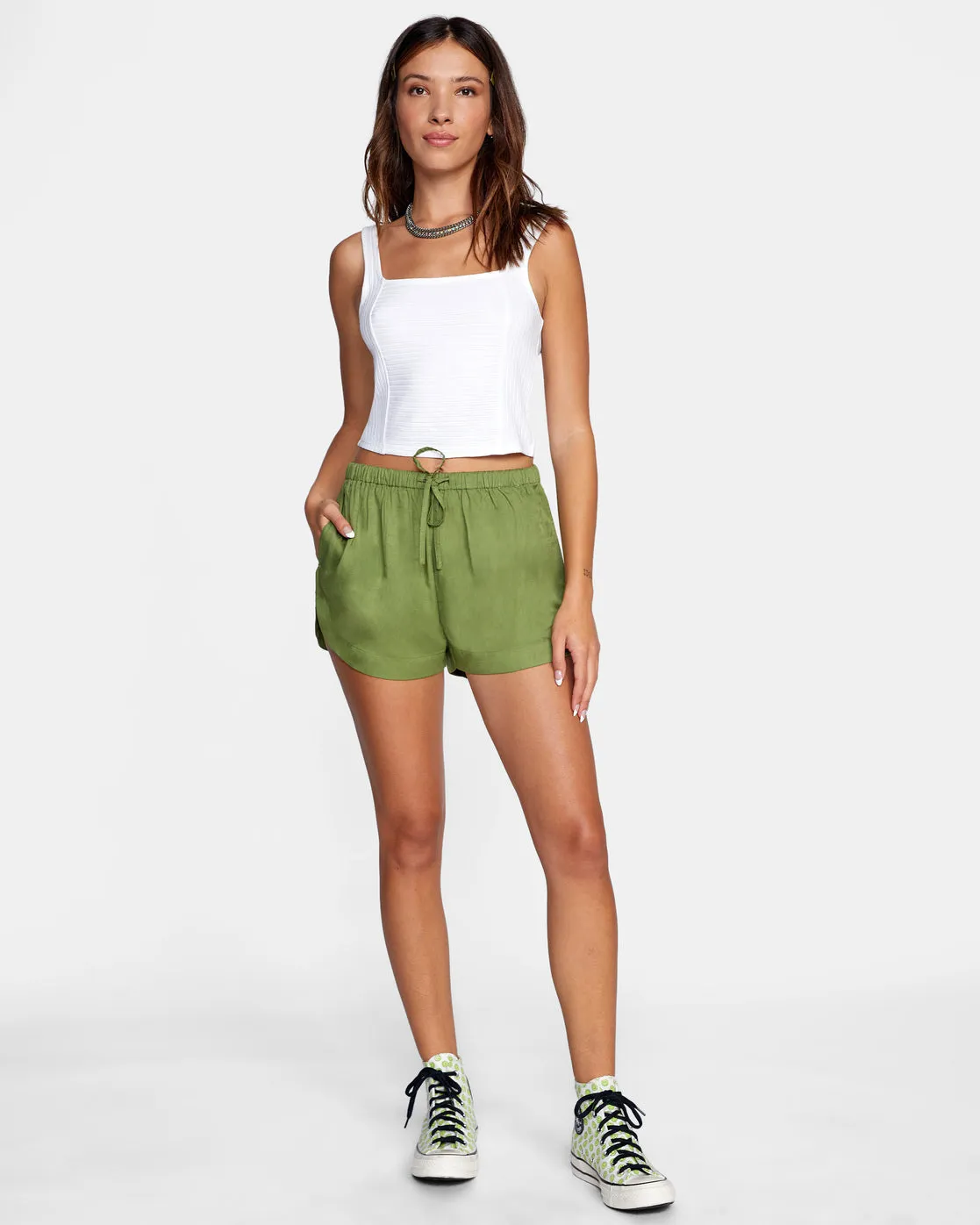 New Yume Shorts - Green Moss