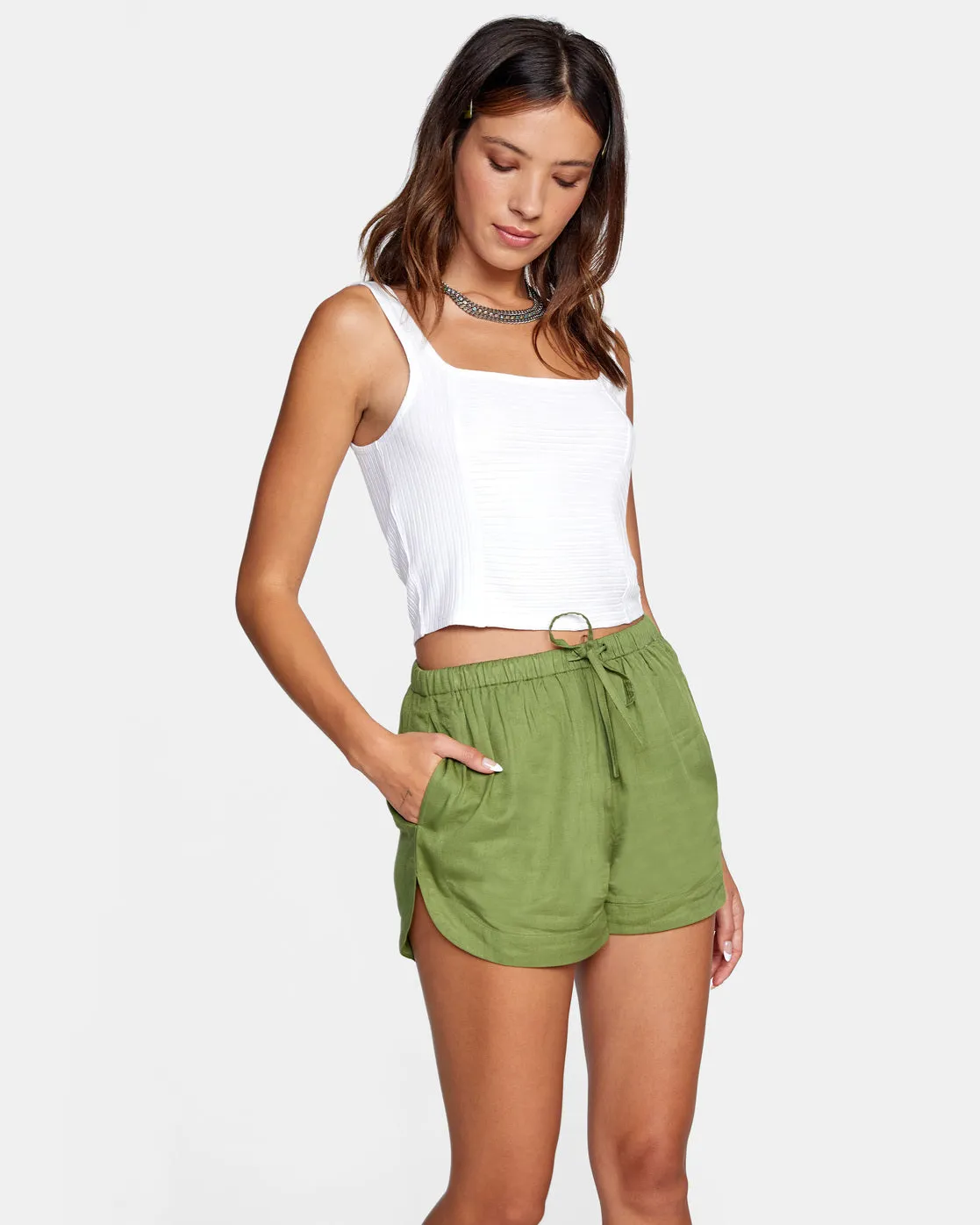 New Yume Shorts - Green Moss