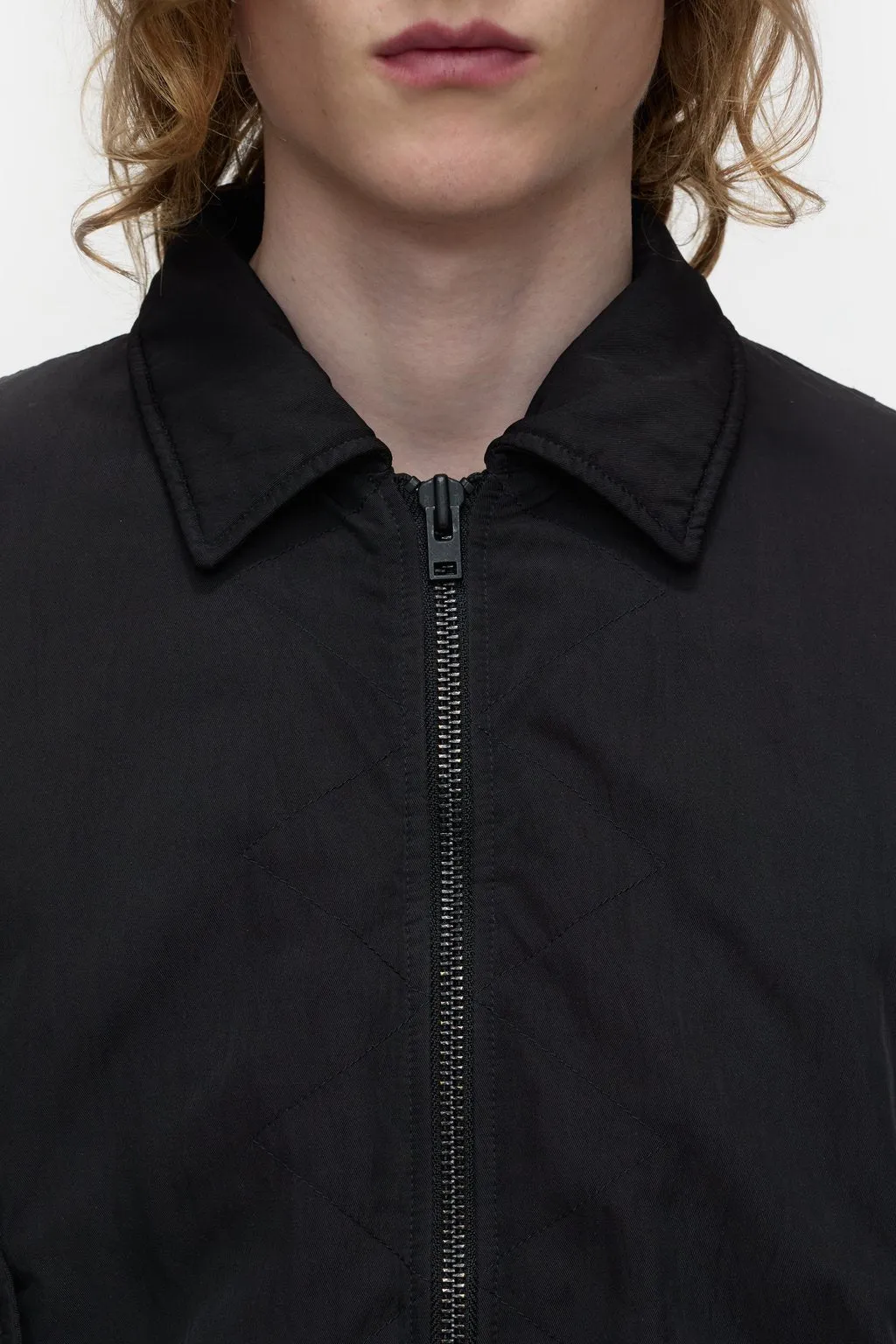 Nylon Flight Jacket - Ebony