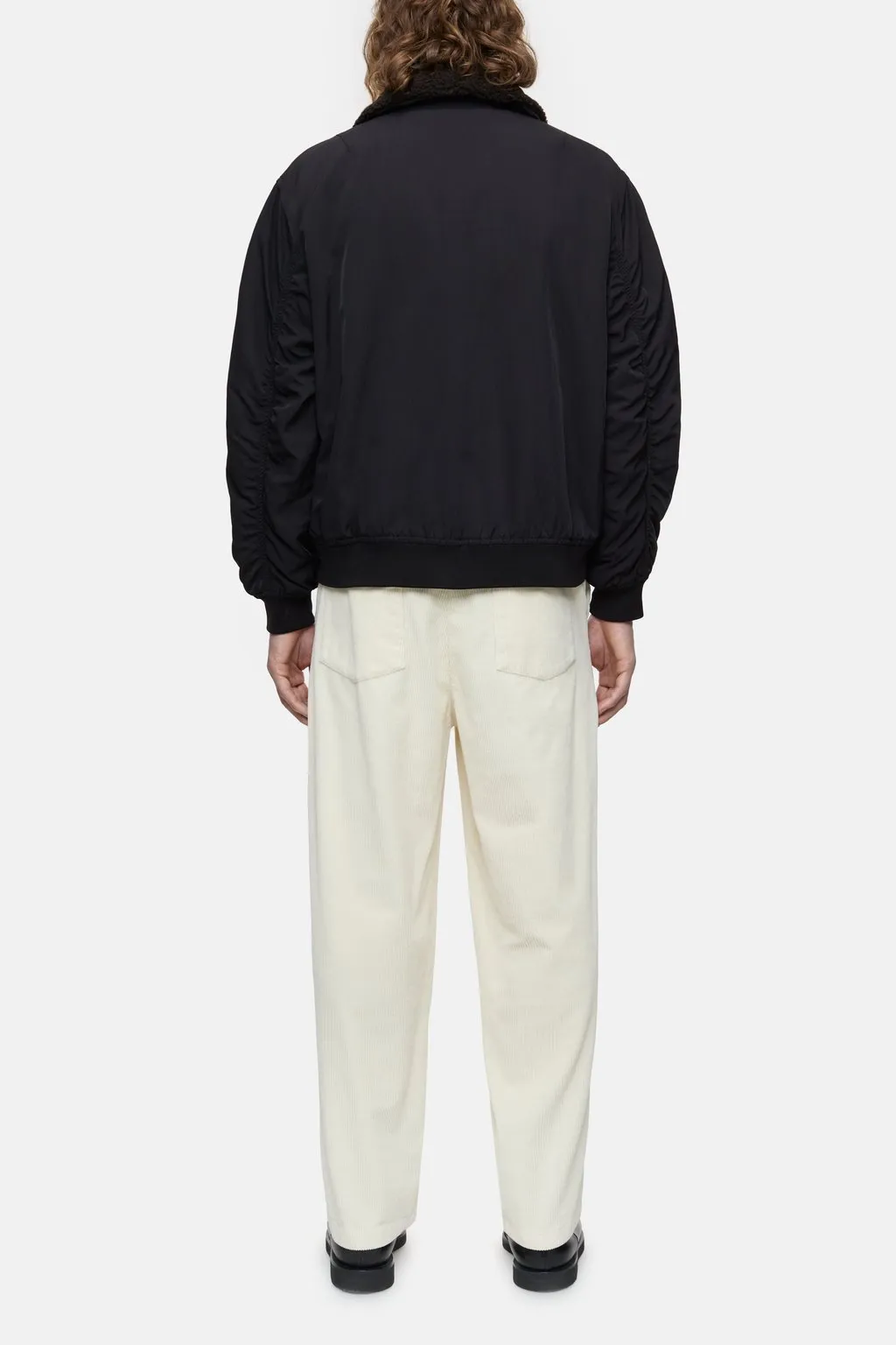 Nylon Flight Jacket - Ebony