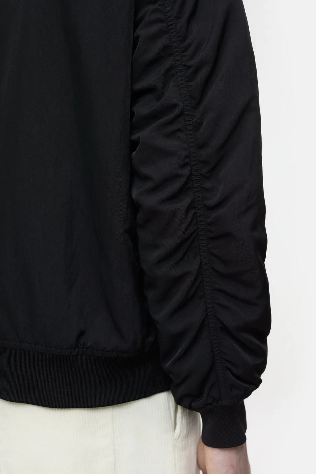 Nylon Flight Jacket - Ebony