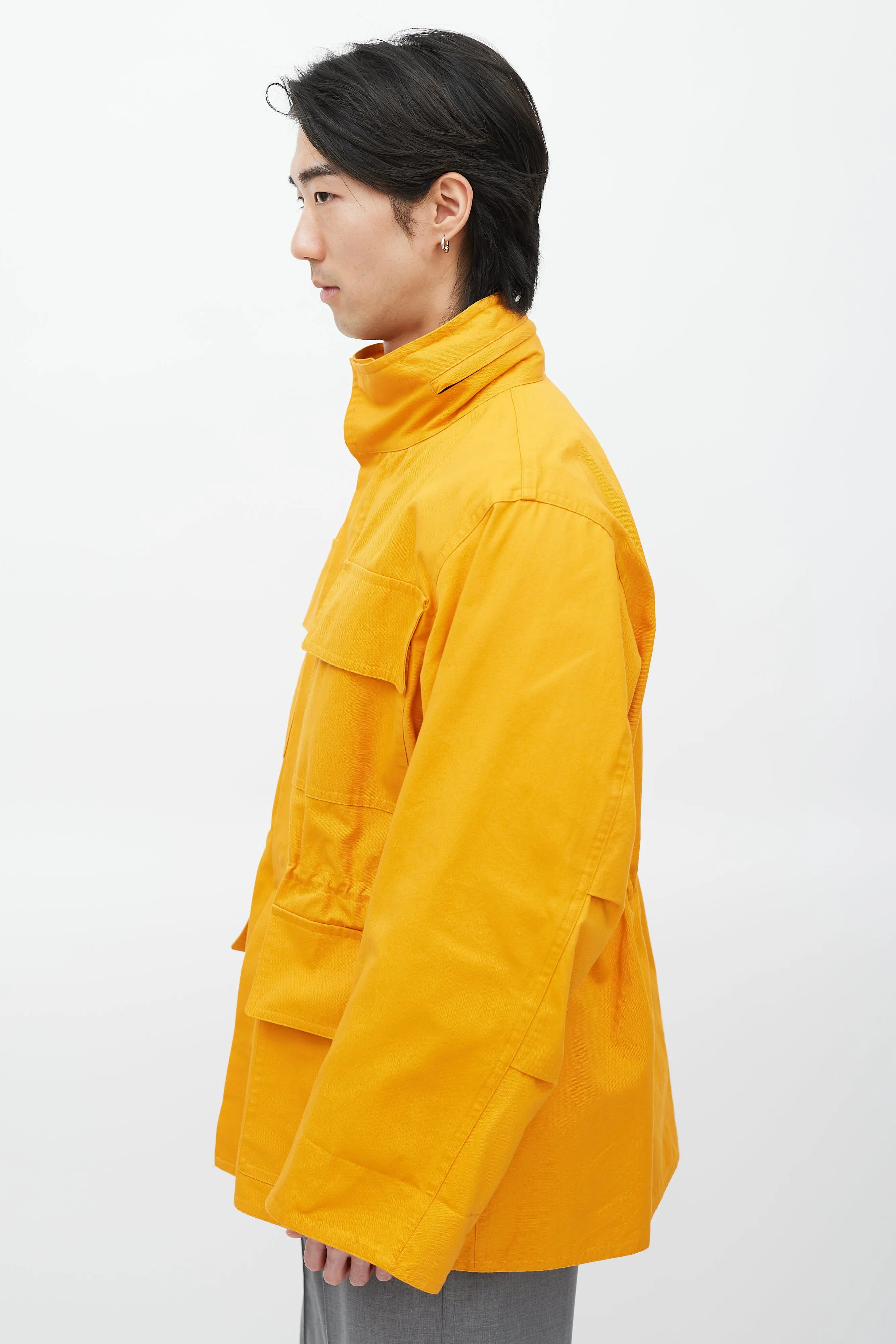 Orange Hooded Jacket