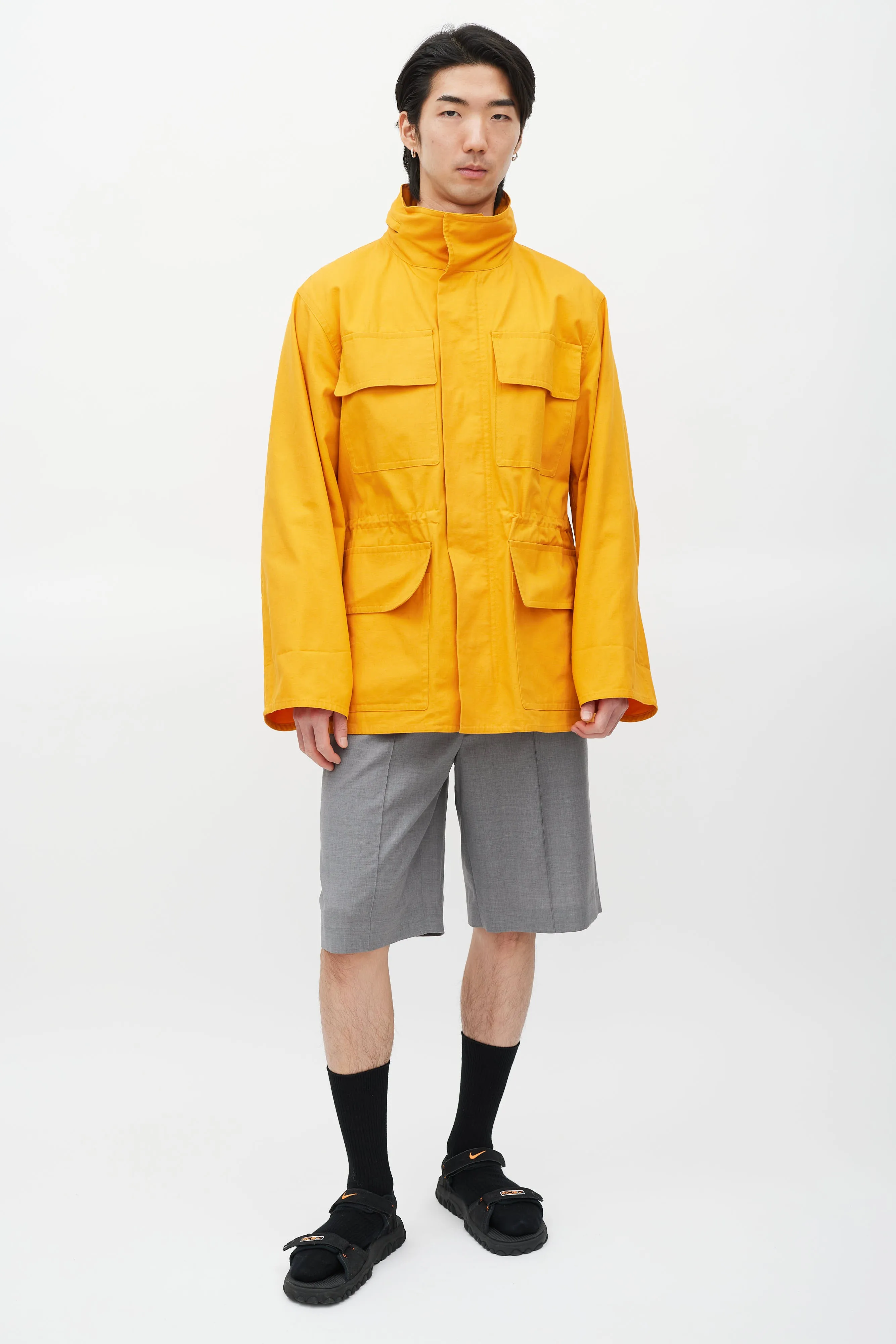 Orange Hooded Jacket