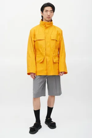 Orange Hooded Jacket