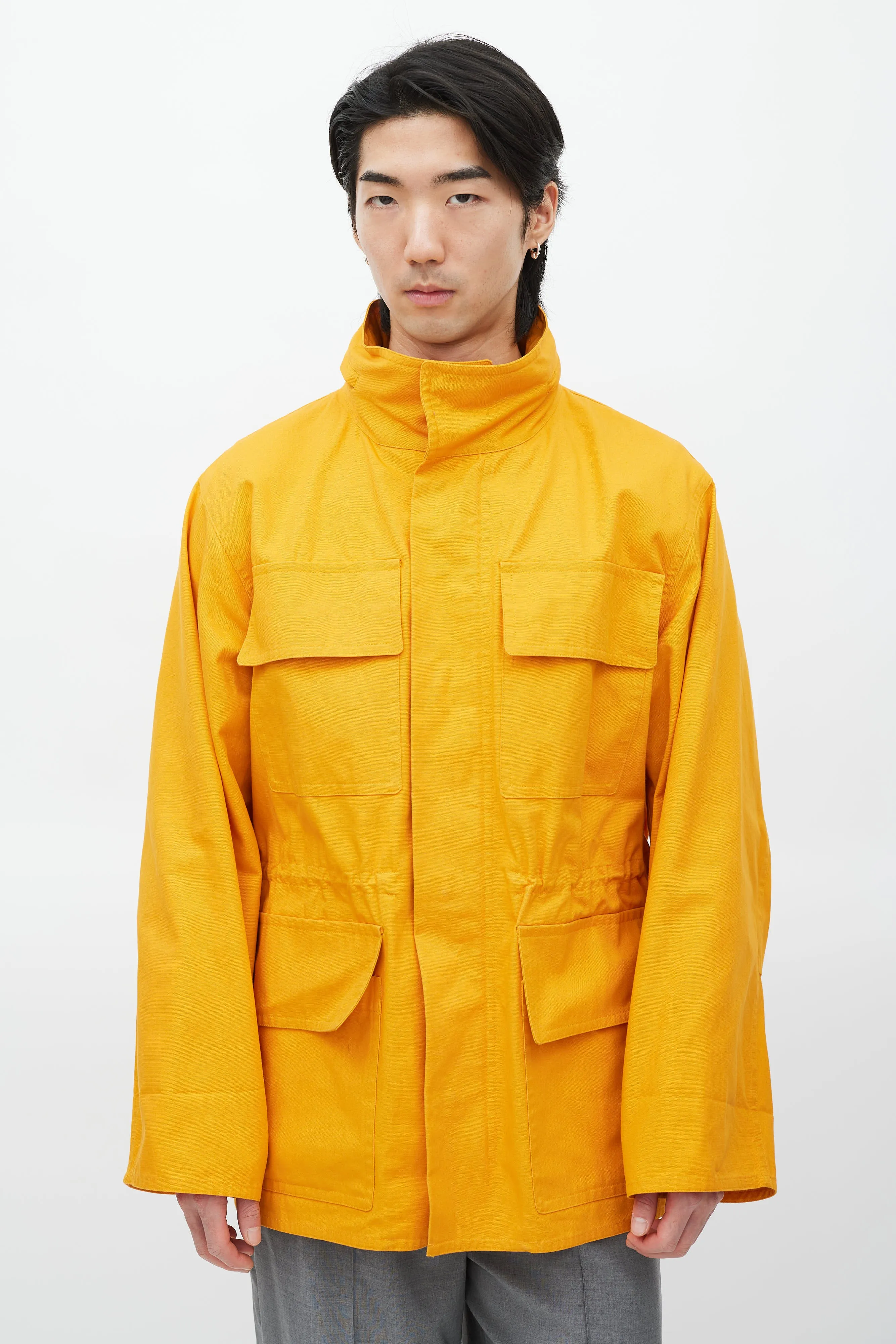 Orange Hooded Jacket