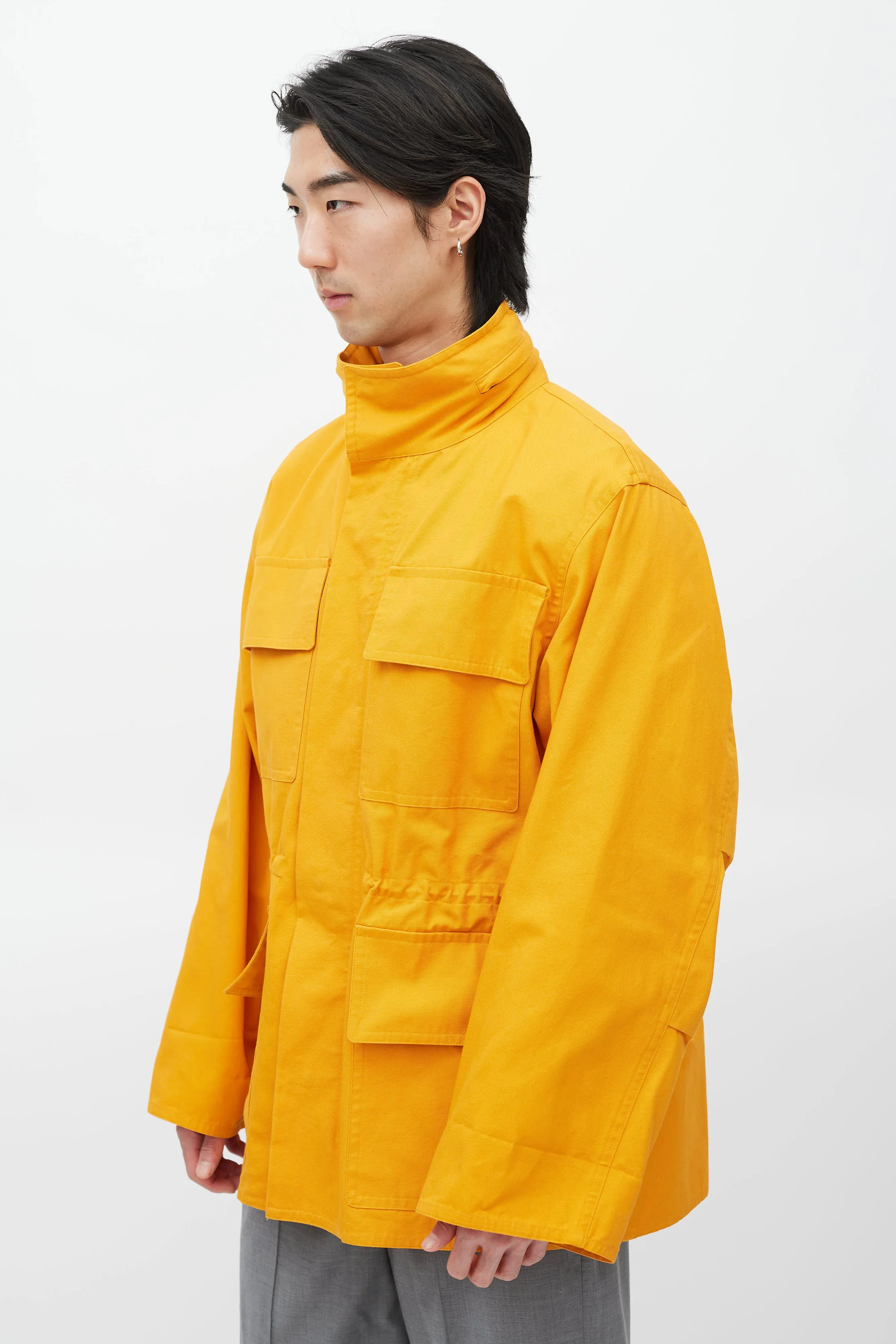 Orange Hooded Jacket