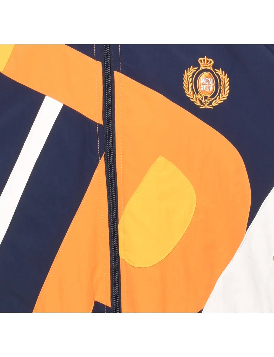Supreme Navy & Orange Printed Jacket - S