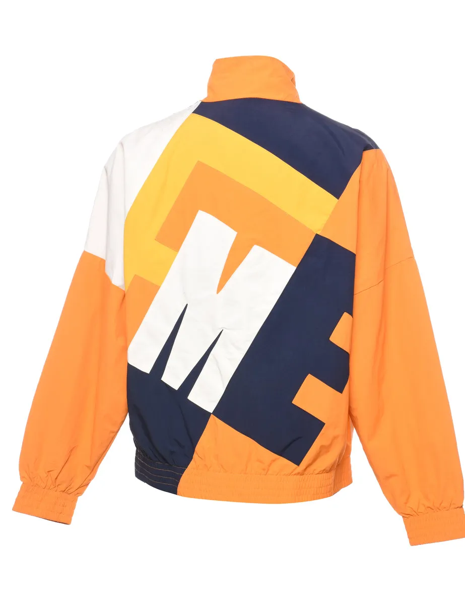 Supreme Navy & Orange Printed Jacket - S