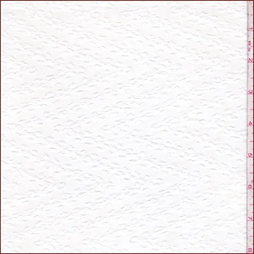 White Chevron Jacquard Chiffon Fabric