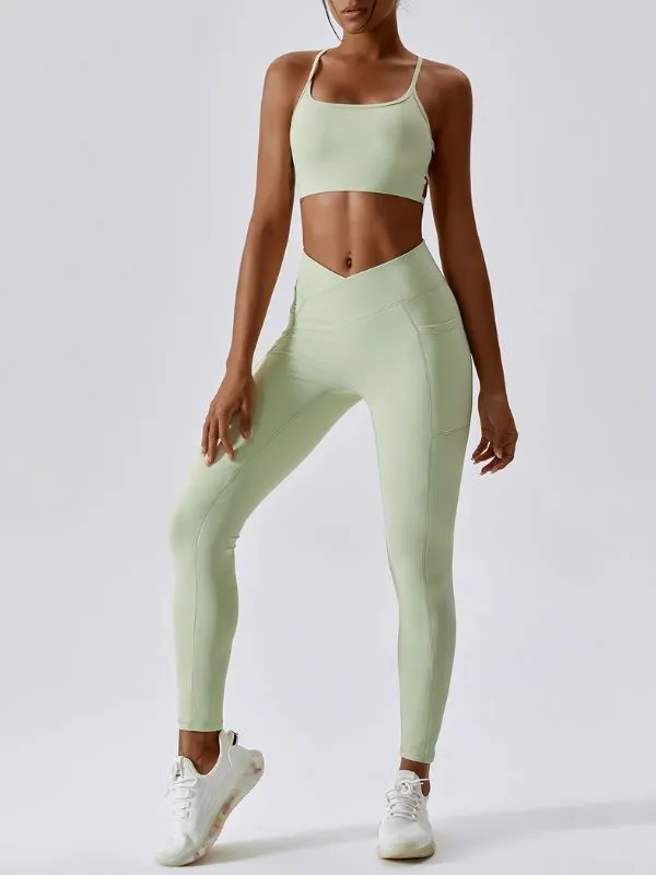 ZASUWA Female Halter Beautify Back Sports Bras