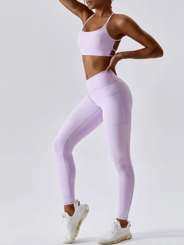 ZASUWA Female Halter Beautify Back Sports Bras